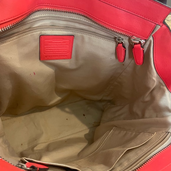 Coach Legacy Leather large Tanner Purse Brass hardware - Picture 5 of 14